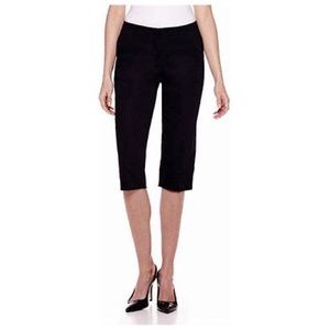 NWT Worthington Easy Care Black Cropped Pants Size 6